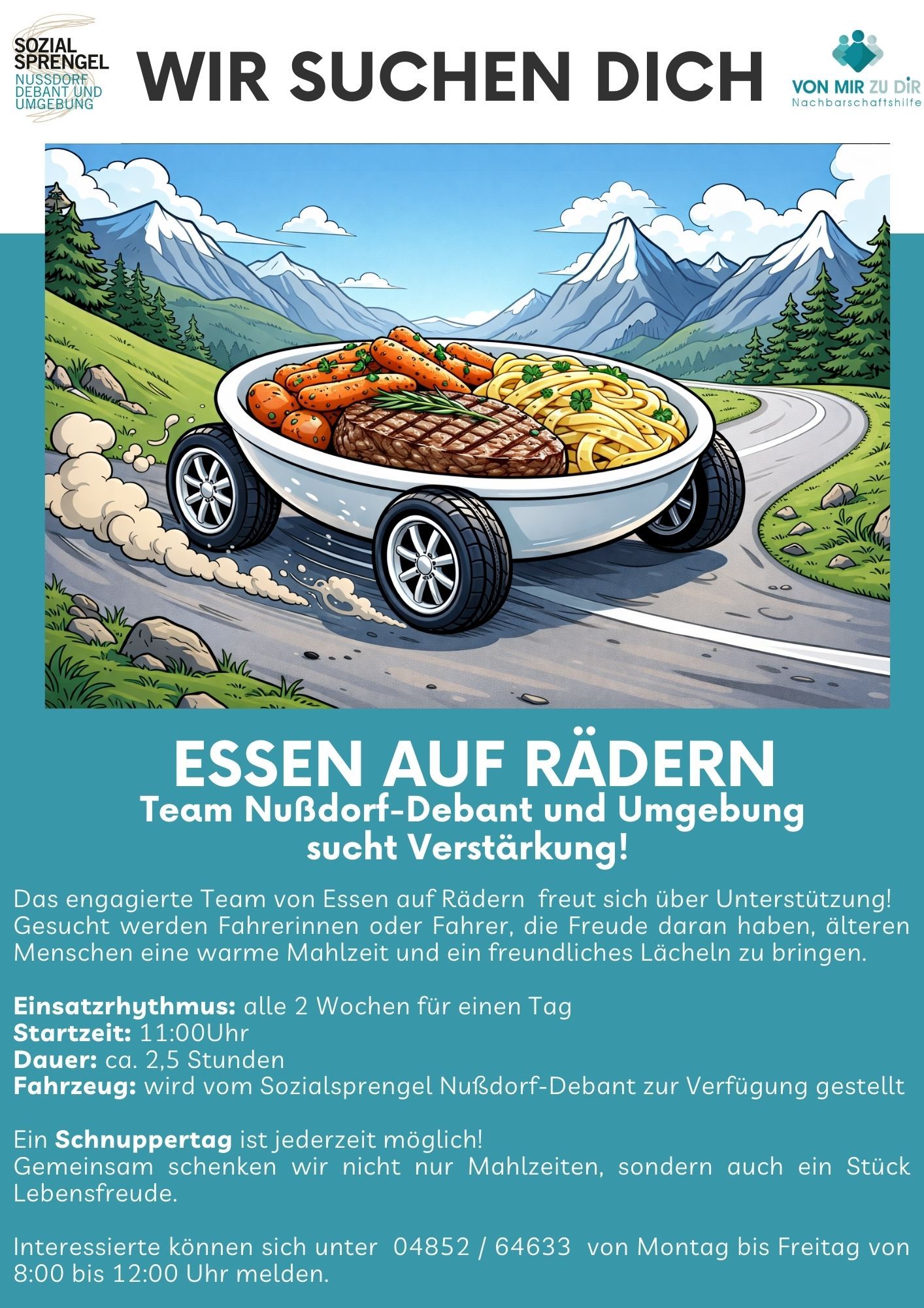 Essen auf Rädern - Team Nußdorf- Debant und Umgebung sucht Verstärkung!
